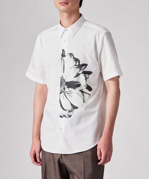 Paul Smith(ポールスミス)の「"Monochrome Daisy" 半袖シャツ / 263301 127Y(シャツ/ブラウス・メンズ・ホワイト・X-LARGE/LARGE/MEDIUM/SMALL)」の7枚目の写真