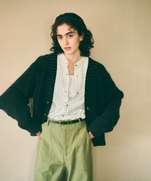 「KHA:KI / カーキ」GARMENT DYED CARDIGAN