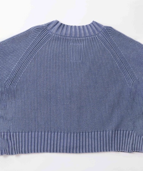 kha:ki（カーキ）の「「KHA:KI / カーキ」GARMENT DYED CARDIGAN（ニット/セーター・レディース・ブルー/オフホワイト/ブラック・FREE）」の19枚目の写真