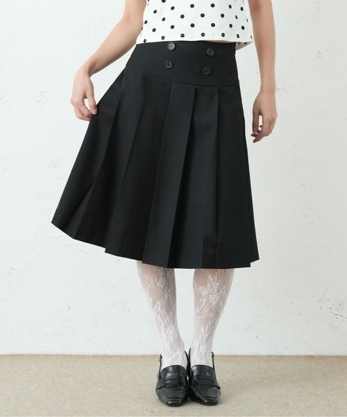FCMM(エフシーエムエム)の「DOUBLE BOTTON SKIRT/ダブルボタンスカート(スカート・レディース・ブラウン/ブラック/グレー・SMALL/MEDIUM)」の1枚目の写真