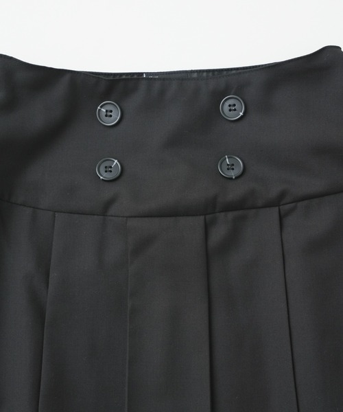 FCMM(エフシーエムエム)の「DOUBLE BOTTON SKIRT/ダブルボタンスカート(スカート・レディース・ブラウン/ブラック/グレー・SMALL/MEDIUM)」の8枚目の写真