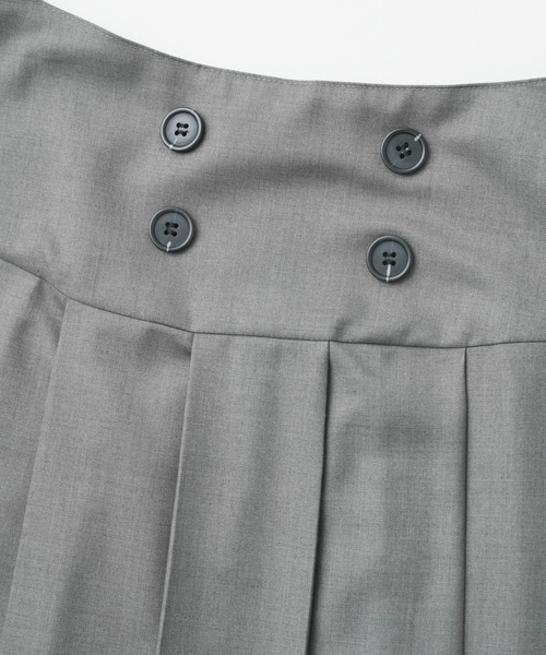 FCMM(エフシーエムエム)の「DOUBLE BOTTON SKIRT/ダブルボタンスカート(スカート・レディース・ブラウン/ブラック/グレー・SMALL/MEDIUM)」の6枚目の写真
