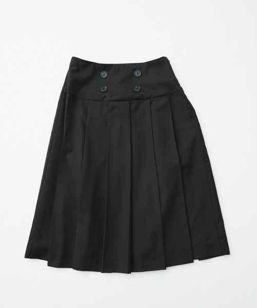 FCMM(エフシーエムエム)の「DOUBLE BOTTON SKIRT/ダブルボタンスカート(スカート・レディース・ブラウン/ブラック/グレー・SMALL/MEDIUM)」の9枚目の写真
