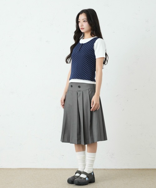 FCMM(エフシーエムエム)の「DOUBLE BOTTON SKIRT/ダブルボタンスカート(スカート・レディース・ブラウン/ブラック/グレー・SMALL/MEDIUM)」の22枚目の写真