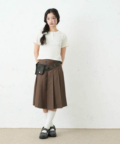 FCMM(エフシーエムエム)の「DOUBLE BOTTON SKIRT/ダブルボタンスカート(スカート・レディース・ブラウン/ブラック/グレー・SMALL/MEDIUM)」の12枚目の写真