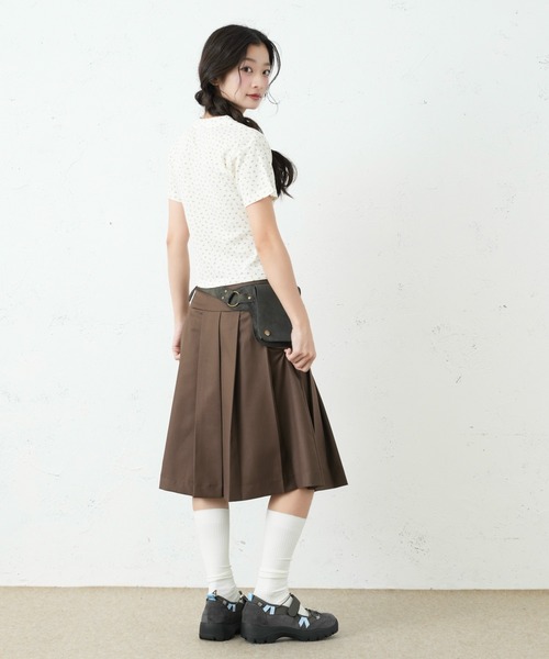FCMM(エフシーエムエム)の「DOUBLE BOTTON SKIRT/ダブルボタンスカート(スカート・レディース・ブラウン/ブラック/グレー・SMALL/MEDIUM)」の10枚目の写真