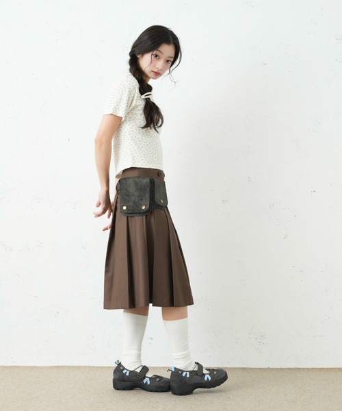 FCMM(エフシーエムエム)の「DOUBLE BOTTON SKIRT/ダブルボタンスカート(スカート・レディース・ブラウン/ブラック/グレー・SMALL/MEDIUM)」の11枚目の写真