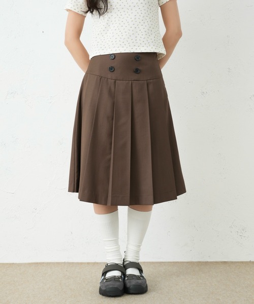 FCMM(エフシーエムエム)の「DOUBLE BOTTON SKIRT/ダブルボタンスカート(スカート・レディース・ブラウン/ブラック/グレー・SMALL/MEDIUM)」の18枚目の写真