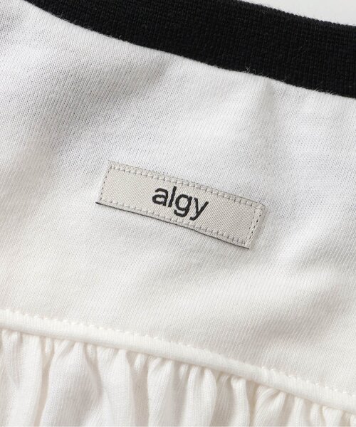 algy（アルジー）の「シャーリングラインワンピ（ワンピース・キッズ・オフホワイト/ブラック・160/150/140/130/120）」の9枚目の写真