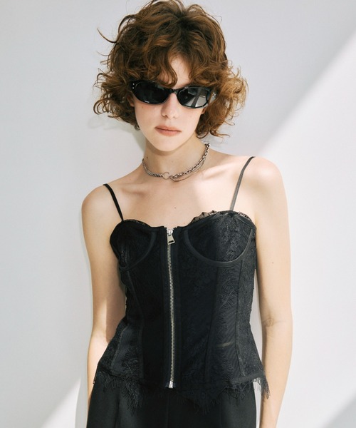 JOSE MOON(ジョゼムーン)の「LACE PANEL CORSET/レースパネルコルセット(その他トップス・レディース・ブラック/ベージュ系その他・36/38)」の18枚目の写真
