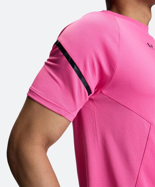 UNDER ARMOUR(アンダーアーマー)の「UAアーマードライ ショートスリーブ Tシャツ(トレーニング/メンズ)(Tシャツ/カットソー・メンズ・ピンク系・S/L/2XL/M/XL)」の5枚目の写真