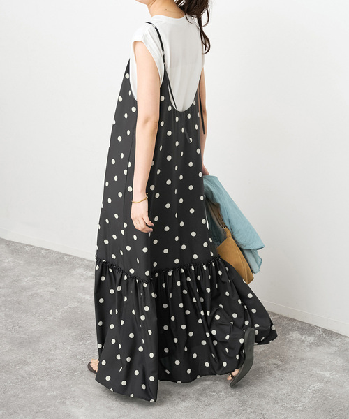 Spick & Span(スピックアンドスパン)の「《WEB限定 / 追加》ドットティアードキャミソールワンピース(ワンピース・レディース・その他4/マルチ・36/38)」の1枚目の写真