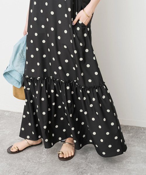 Spick & Span(スピックアンドスパン)の「《WEB限定 / 追加》ドットティアードキャミソールワンピース(ワンピース・レディース・その他4/マルチ・36/38)」の9枚目の写真