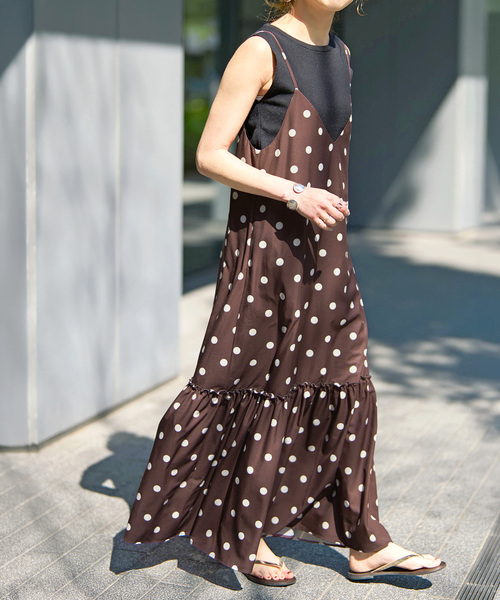 Spick & Span(スピックアンドスパン)の「《WEB限定 / 追加》ドットティアードキャミソールワンピース(ワンピース・レディース・その他4/マルチ・36/38)」の13枚目の写真