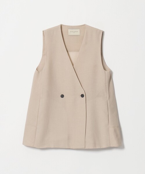 UNITED ARROWS(ユナイテッドアローズ)の「シアー バックフレア ベスト ‐ウォッシャブル‐(ベスト・レディース・ネイビー/ベージュ/その他1・36/38)」の2枚目の写真