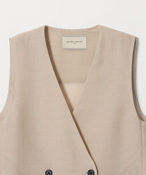 UNITED ARROWS(ユナイテッドアローズ)の「シアー バックフレア ベスト ‐ウォッシャブル‐(ベスト・レディース・ネイビー/ベージュ/その他1・36/38)」の15枚目の写真