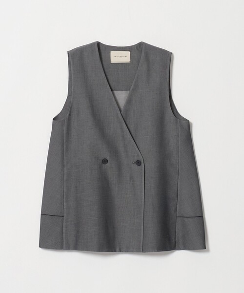 UNITED ARROWS(ユナイテッドアローズ)の「シアー バックフレア ベスト ‐ウォッシャブル‐(ベスト・レディース・ネイビー/ベージュ/その他1・36/38)」の18枚目の写真