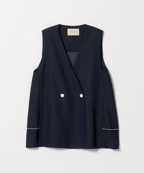 UNITED ARROWS(ユナイテッドアローズ)の「シアー バックフレア ベスト ‐ウォッシャブル‐(ベスト・レディース・ネイビー/ベージュ/その他1・36/38)」の22枚目の写真