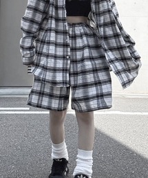 Loose Check Half Pants/ルーズチェックハーフパンツ【unisex item】