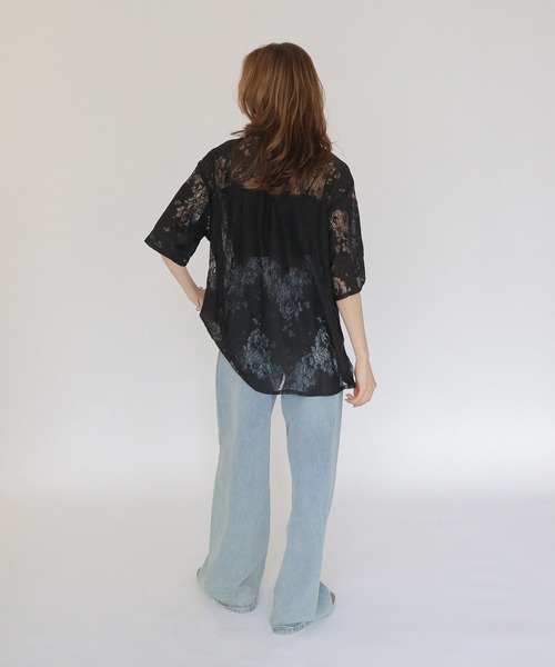 CLEIO（クレイオ）の「【CLEIO】レースシャツ LACE SHIRT（シャツ/ブラウス・レディース・イエロー/ブラック/アイボリー・FREE）」の20枚目の写真