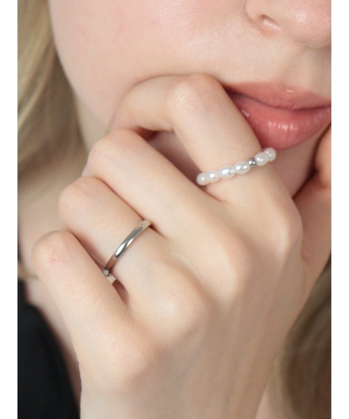 Bilan（ビラン）の「【BILAN】(金属アレルギー軽減)Slim Glow Simple Ring/スリムグロウシンプルリング（リング・レディース・シルバー・14号/16号/11号）」の3枚目の写真