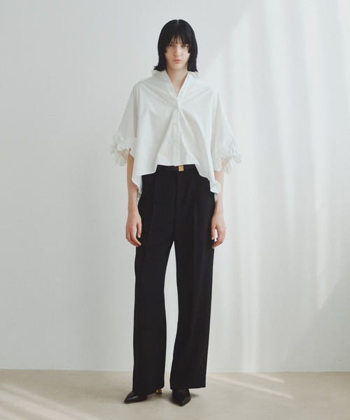 ADORE(アドーア)の「◆クリアコンパクトブラウス(シャツ/ブラウス・レディース・ブルー/ピンク/ホワイト・38)」の6枚目の写真