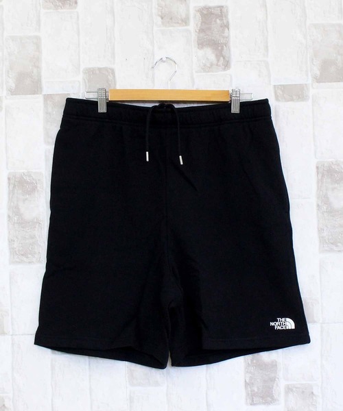 THE NORTH FACE(ザノースフェイス)の「TNF スモール ロゴ FT ショーツ M SMALL LOGO FT SHORTS-AP(その他パンツ・メンズ・ブラック・S/M/L/XL)」の1枚目の写真