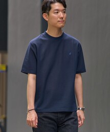 【WEB限定】SHIPS:〈汗染みが目立ちにくい〉カノコ ワンポイント Tシャツ