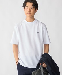 【WEB限定】SHIPS:〈汗染みが目立ちにくい〉カノコ ワンポイント Tシャツ