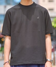 【WEB限定】SHIPS:〈汗染みが目立ちにくい〉カノコ ワンポイント Tシャツ