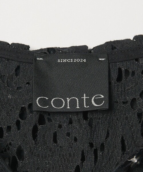 conte(コンテ)の「<conte>レース フーデッド プルオーバー(シャツ/ブラウス・レディース・ホワイト/ブラック・FREE)」の15枚目の写真