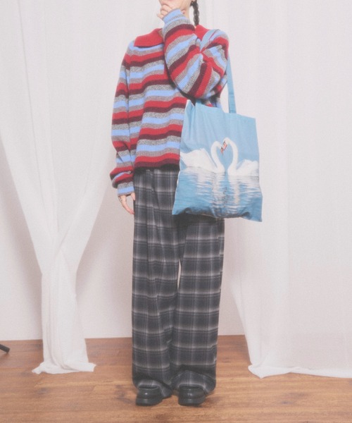 fig London(フィグロンドン)の「You’ve got you bag(トートバッグ・レディース・ブルー/グレー・FREE)」の4枚目の写真