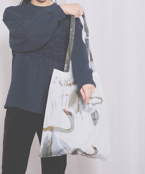 fig London(フィグロンドン)の「You’ve got you bag(トートバッグ・レディース・ブルー/グレー・FREE)」の6枚目の写真