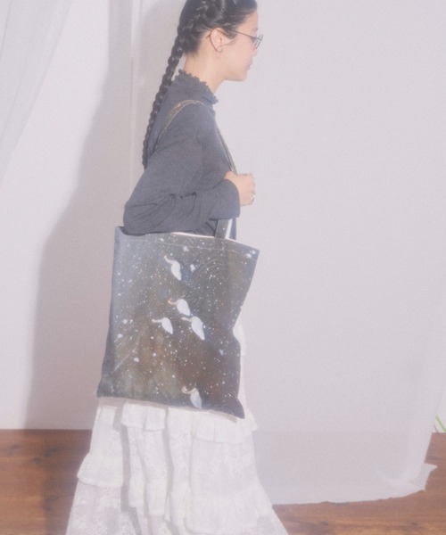 fig London(フィグロンドン)の「You’ve got you bag(トートバッグ・レディース・ブルー/グレー・FREE)」の8枚目の写真