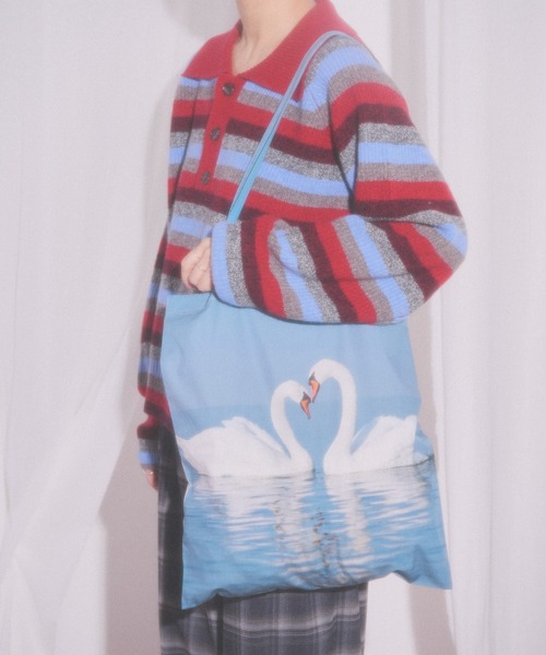 fig London(フィグロンドン)の「You’ve got you bag(トートバッグ・レディース・ブルー/グレー・FREE)」の10枚目の写真