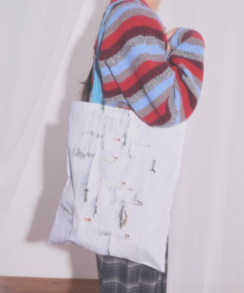 fig London(フィグロンドン)の「You’ve got you bag(トートバッグ・レディース・ブルー/グレー・FREE)」の15枚目の写真