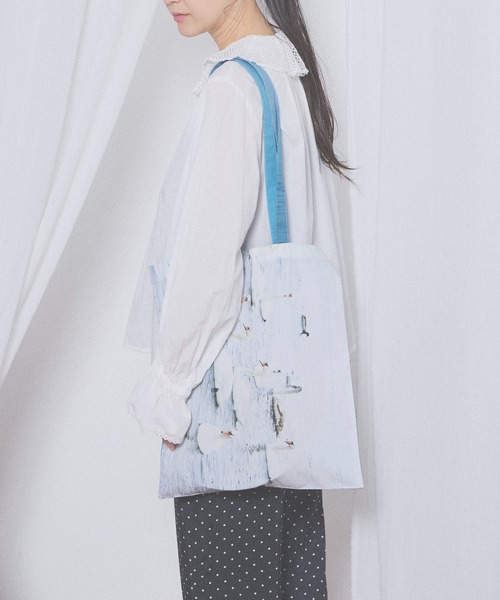 fig London(フィグロンドン)の「You’ve got you bag(トートバッグ・レディース・ブルー/グレー・FREE)」の18枚目の写真