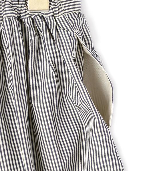 green label relaxing（グリーンレーベルリラクシング）の「【KIDS】 ストライプワイド パンツ◆（その他パンツ・キッズ・ネイビー・115/135/125/105）」の5枚目の写真