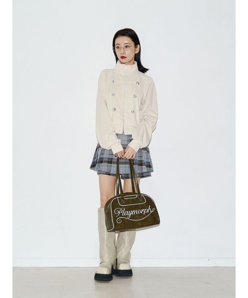 jouetie(ジュエティ)の「【SNSで話題!】ナポレオントラックジャケット 秋服 羽織(Tシャツ/カットソー・レディース・アイボリー/ネイビー/ブラック・FREE)」の14枚目の写真