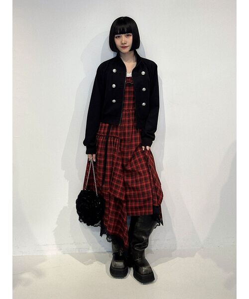 jouetie(ジュエティ)の「【SNSで話題!】ナポレオントラックジャケット 秋服 羽織(Tシャツ/カットソー・レディース・アイボリー/ネイビー/ブラック・FREE)」の20枚目の写真