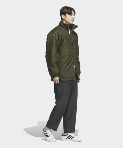 adidas(アディダス)の「シティエスケープ オーバーサイズフィット リップストップ中わた入りジャケット / アディダス adidas(ブルゾン・メンズ・カーキ・XX-LARGE/3XL/LARGE/MEDIUM/SMALL/X-LARGE)」の3枚目の写真