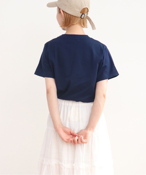 CHILD WOMAN(チャイルドウーマン)の「フルーツ刺繍Tシャツ(Tシャツ/カットソー・レディース・ネイビー/ピンク/ホワイト・FREE)」の17枚目の写真