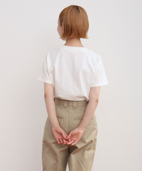 CHILD WOMAN(チャイルドウーマン)の「フルーツ刺繍Tシャツ(Tシャツ/カットソー・レディース・ネイビー/ピンク/ホワイト・FREE)」の9枚目の写真