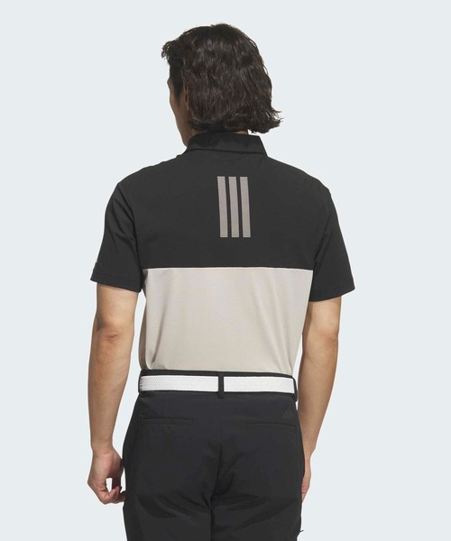 adidas(アディダス)の「カラーブロック半袖ポロシャツ【adidas Golf/アディダスゴルフ】(ポロシャツ・メンズ・ブラック・XX-LARGE/X-LARGE/3XL/LARGE/MEDIUM/SMALL)」の2枚目の写真