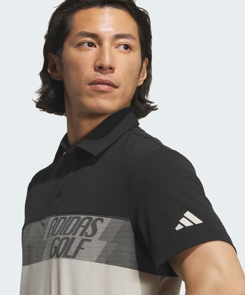 adidas(アディダス)の「カラーブロック半袖ポロシャツ【adidas Golf/アディダスゴルフ】(ポロシャツ・メンズ・ブラック・XX-LARGE/X-LARGE/3XL/LARGE/MEDIUM/SMALL)」の3枚目の写真