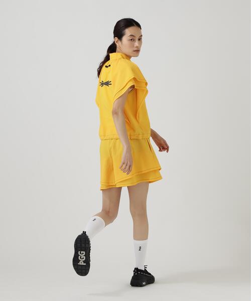PEARLY GATES(パーリーゲイツ)の「【PGG】【直営店舗&公式オンライン限定】シエスタタフタショートパンツ (LADIES)(その他パンツ・レディース・ネイビー/イエロー系その他7・SMALL)」の6枚目の写真