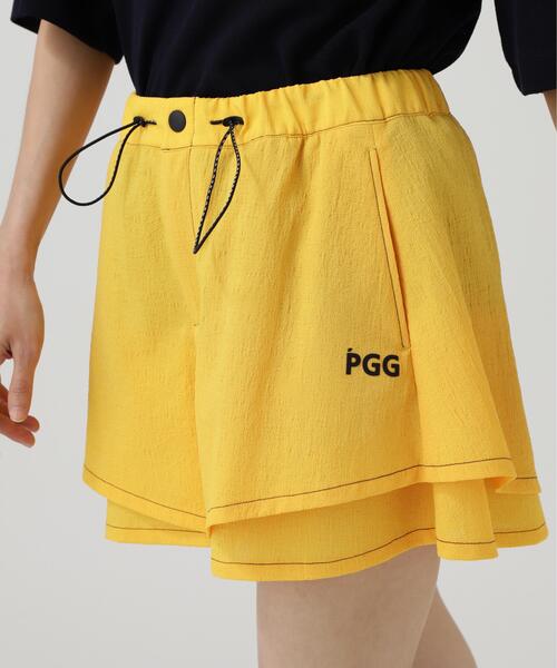 PEARLY GATES(パーリーゲイツ)の「【PGG】【直営店舗&公式オンライン限定】シエスタタフタショートパンツ (LADIES)(その他パンツ・レディース・ネイビー/イエロー系その他7・SMALL)」の11枚目の写真