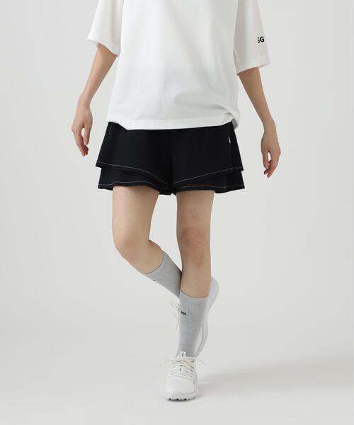 PEARLY GATES(パーリーゲイツ)の「【PGG】【直営店舗&公式オンライン限定】シエスタタフタショートパンツ (LADIES)(その他パンツ・レディース・ネイビー/イエロー系その他7・SMALL)」の21枚目の写真