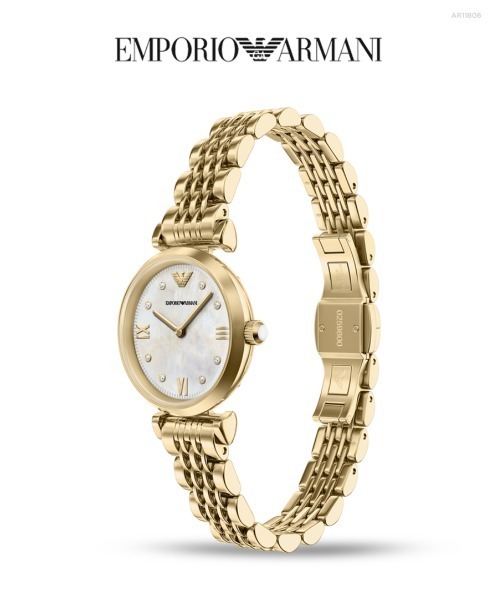 EMPORIO ARMANI(エンポリオアルマーニ)の「エンポリオ・アルマーニ 腕時計 レディース アナログ ステンレス AR11806(アナログ腕時計・レディース・ゴールド・FREE)」の9枚目の写真