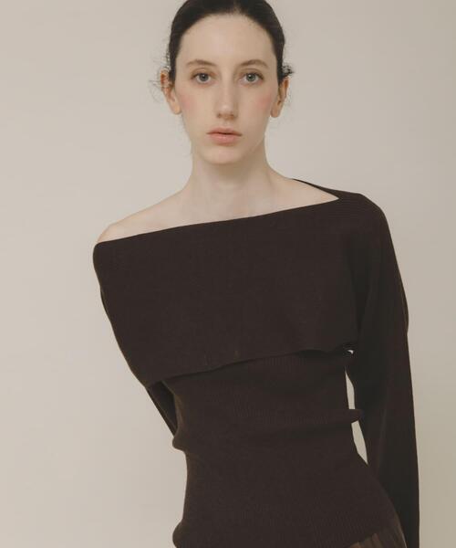LAATO(ラート)の「bolero bustier set(ニット/セーター・レディース・ライトベージュ/ダークブラウン・FREE)」の22枚目の写真